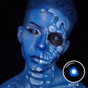 White Walker black and blue Sclera Lenses