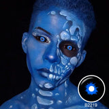 White Walker black and blue Sclera Lenses