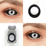 Black and White Sclera Lenses