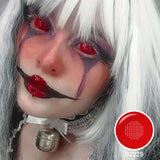 Red Mesh Sclera Lenses