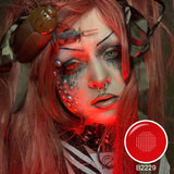 Red Mesh Sclera Lenses