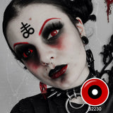 Red and Black Sclera Lenses