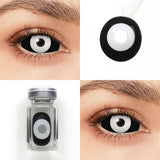 Vampire Black & White Sclera Lenses