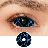 Blue Star Trails Sclera Lenses