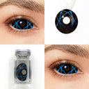Blue Star Trails Sclera Lenses
