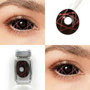 Red Star Trails Sclera Lenses
