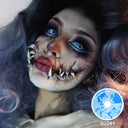 Ice Age Blue and White Sclera Lenses