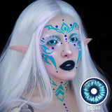 Snowy Night Sclera Lenses