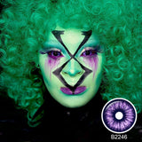 Purple Flash Sclera Lenses