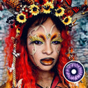 Purple Flash Sclera Lenses