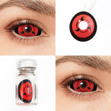 Uchiha 3 Tomoe Sharingan Sclera Contacts