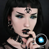 Black and Blue Sclera Lenses