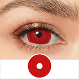 All Red Mini Sclera Lenses
