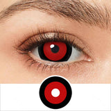Black Ring Red Mini Sclera Lenses