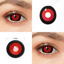 Black Ring Red Mini Sclera Lenses