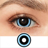 Black And Blue Mini Sclera Lenses