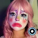 Black And Blue Mini Sclera Lenses