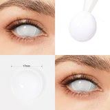 White Blind Mini Sclera Lenses