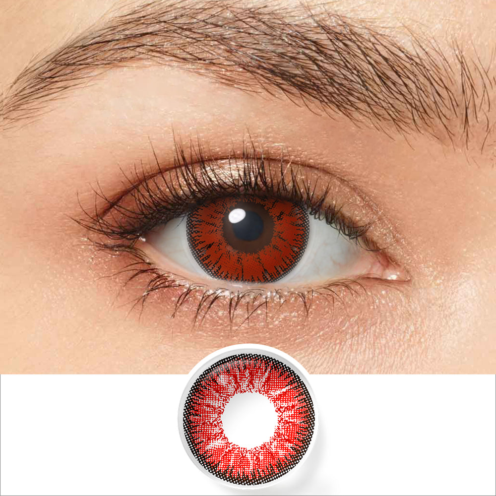 FreshGo Official - 50% Off Nonno Deep Red Colored Contact Lenses | Natural  Looking, image size:1000x1000