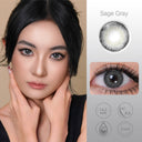 Iris Sage Gray Colored Contacts