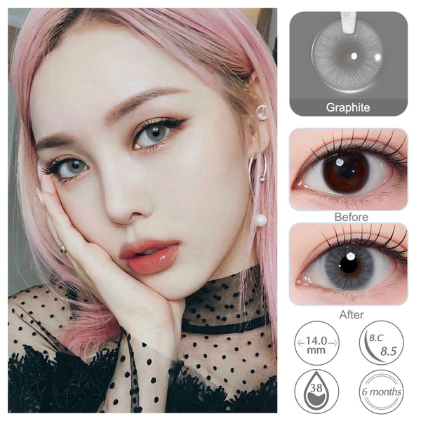 Queen Graphite Colored Contacts