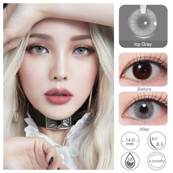 Queen Icy Gray Colored Contacts