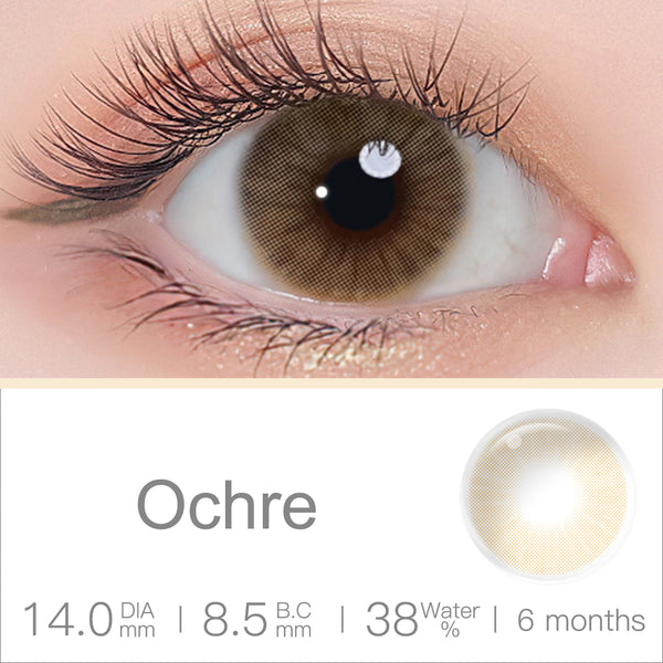 Queen Ochre Colored Contacts