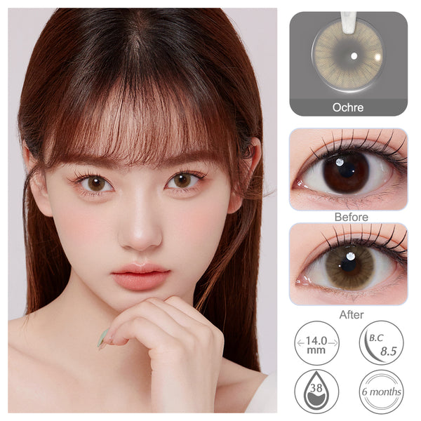 Queen Ochre Colored Contacts