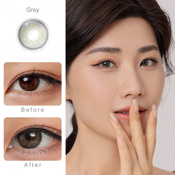 Delight Gray Colored Contacts