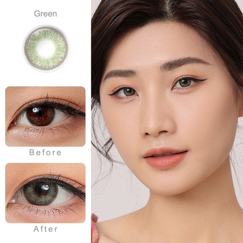 Delight Green Colored Contacts