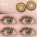 Flame Brown Colored Contacts