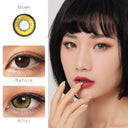 Flame Brown Colored Contacts