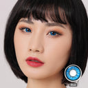 Flame Blue Colored Contacts