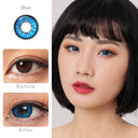 Flame Blue Colored Contacts