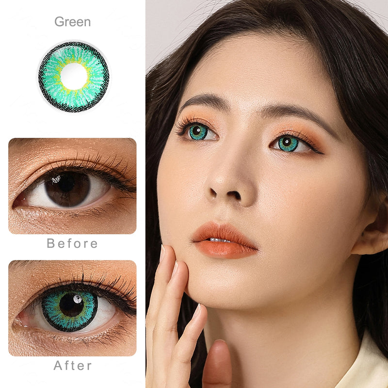 Neon Green Colored Contacts