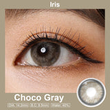 Iris Choco Gray Colored Contacts