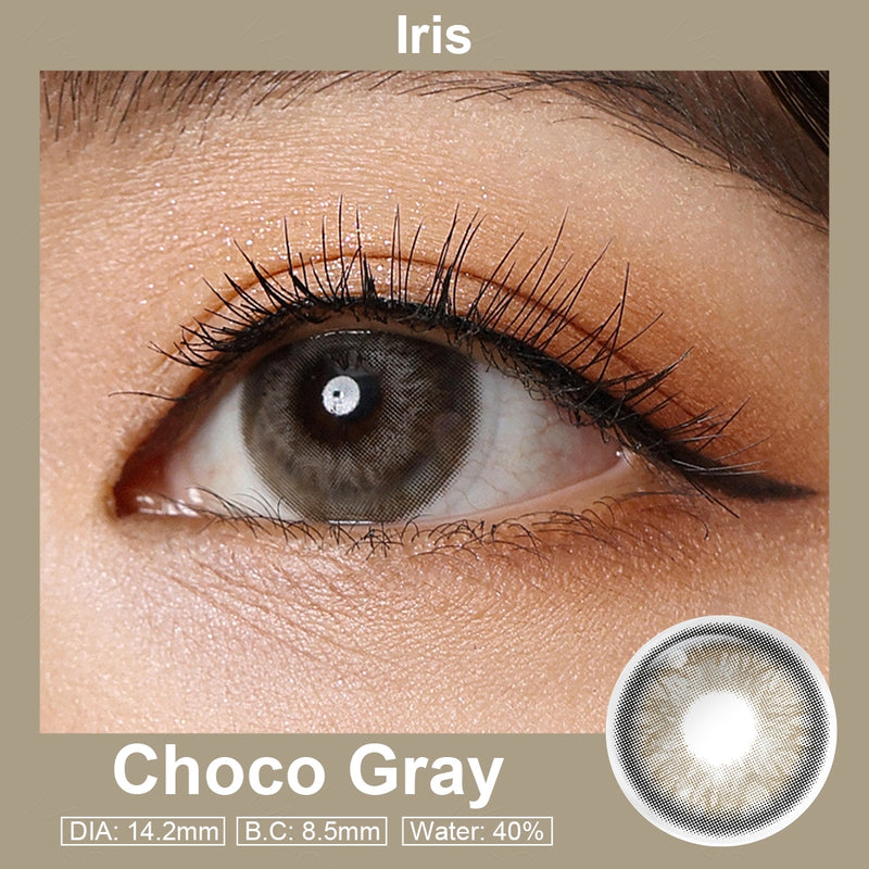 Iris Choco Gray Colored Contacts