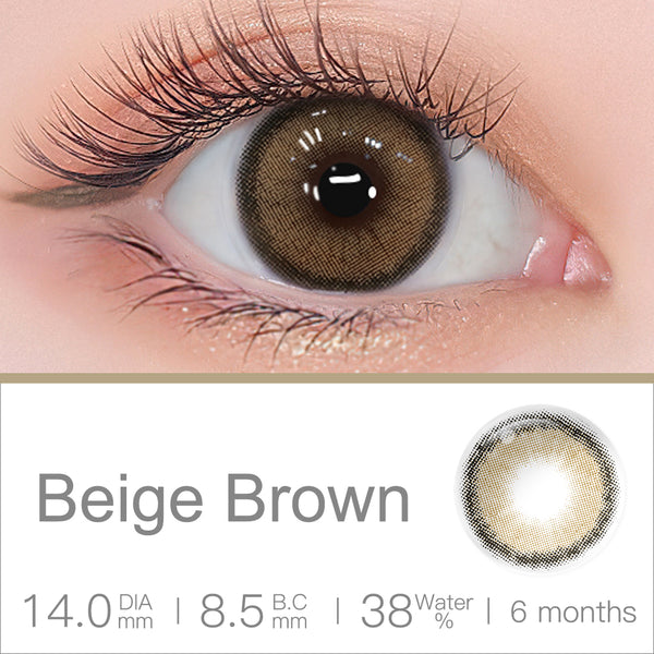 Roze Beige Brown Colored Contacts