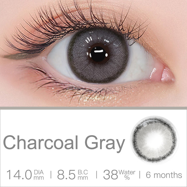 Roze Charcoal Gray Colored Contacts