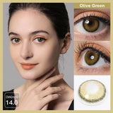 Roze Olive Green Colored Contacts