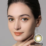 Roze Olive Green Colored Contacts