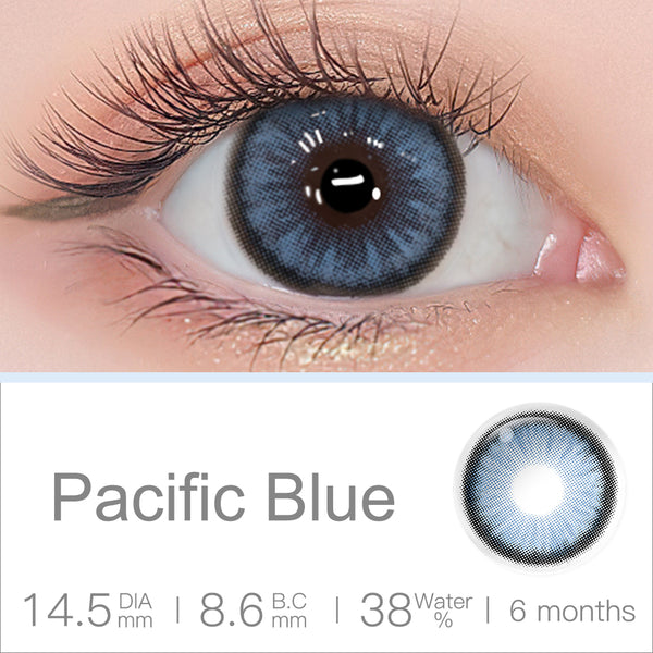 Diamond N Pacific Blue Colored Contacts