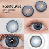 Diamond N Pacific Blue Colored Contacts