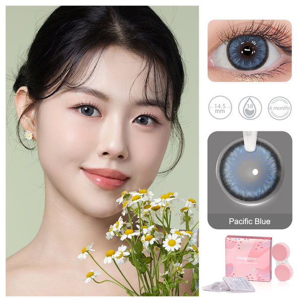 Diamond N Pacific Blue Colored Contacts