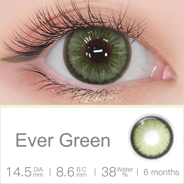 Diamond N Ever Green Colored Contacts