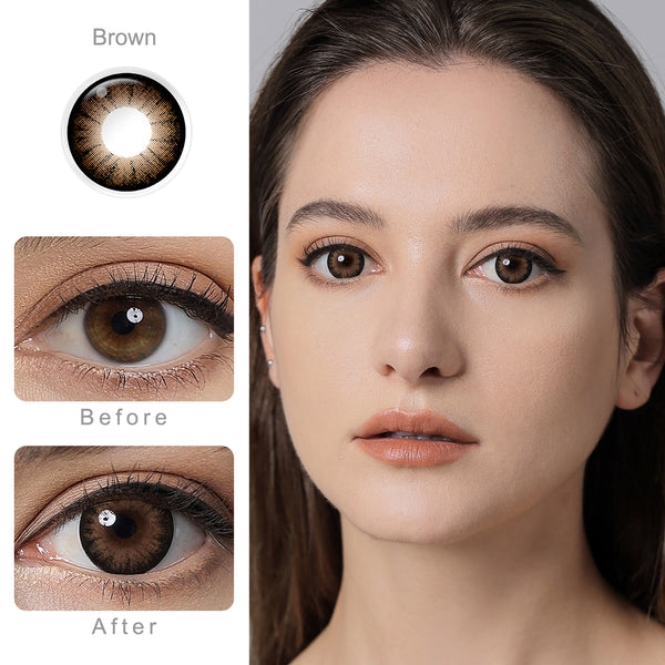 Supersize Brown Colored Contacts
