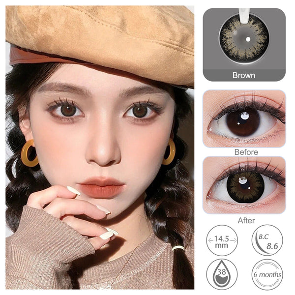 Supersize Brown Colored Contacts