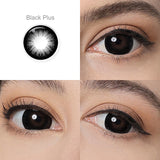 Glass Supersize Black Plus Colored Contacts