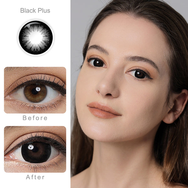 Glass Supersize Black Plus Colored Contacts