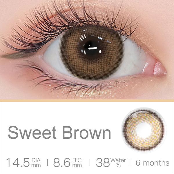 Luna Sweet Brown Colored Contacts